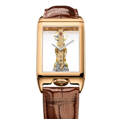 Replica Corum Golden Bridge Rectangle Rose Gold Watch B113/04145 - 113.050.55/0F02 0000R